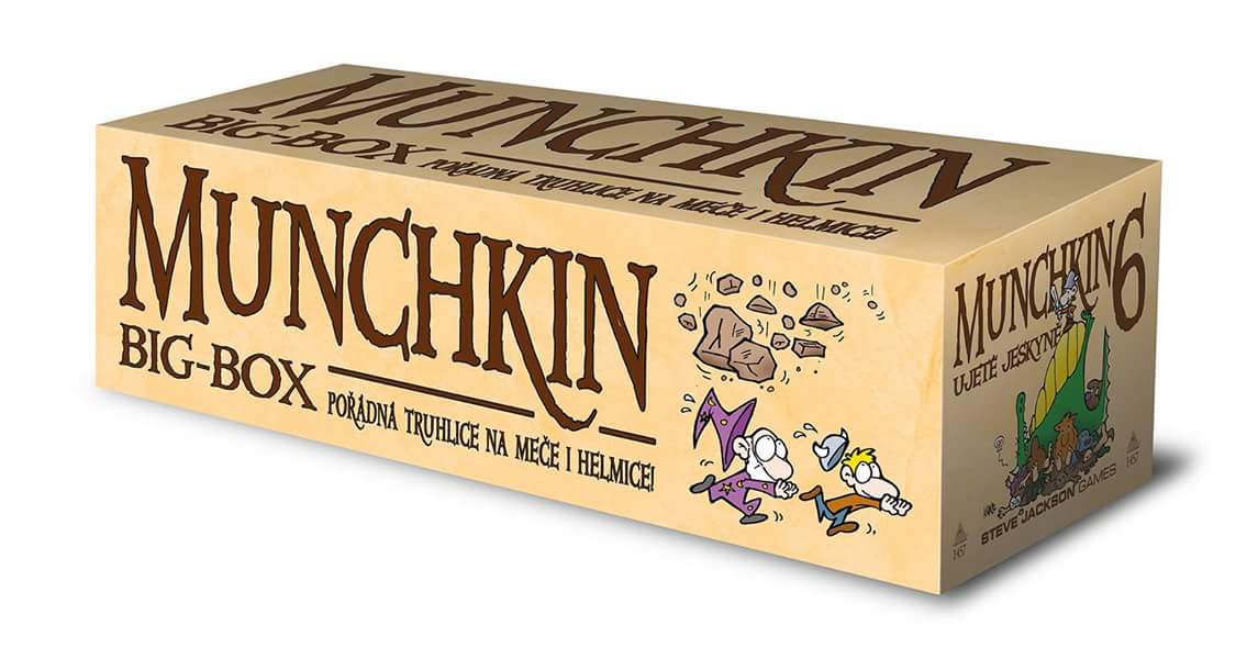 Munchkin 6 Big Box Ujeté jeskyně Ostrov her Společenské deskové