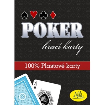 Poker plastové karty - modré