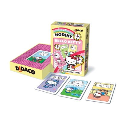 Hodiny Hello Kitty - vzdělávací karty