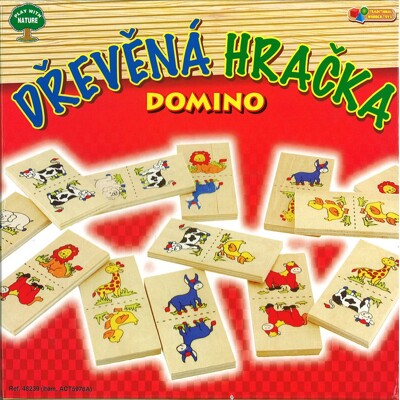 Domino dřevěné - zvířátka