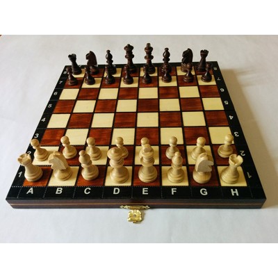 Šachy magnetické - hnědé