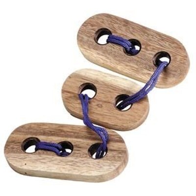 3 Ovály (teak) - hlavolam