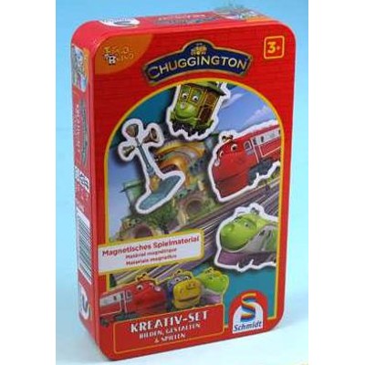 Chuggington - Kreativní set - hra v plechové krabičce