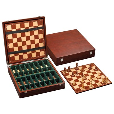 Šachy Staunton Exclusive v dřevěném boxu