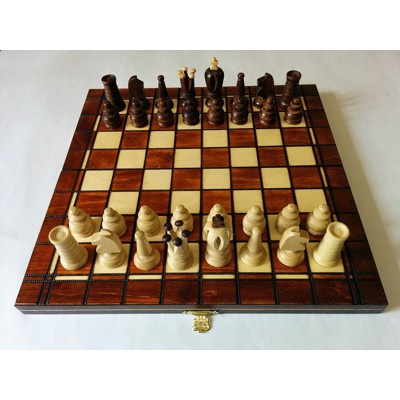 Šachy mini ROYAL - hnědé