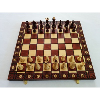 Šachy SENATOR - mahagonové