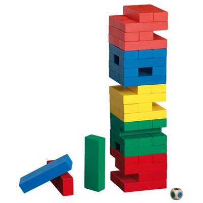 Jenga velká - barevná