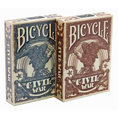 Bicycle - Civil War USA - Poker karty modré