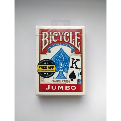 Bicycle - Rider Back Jumbo - Poker karty červené