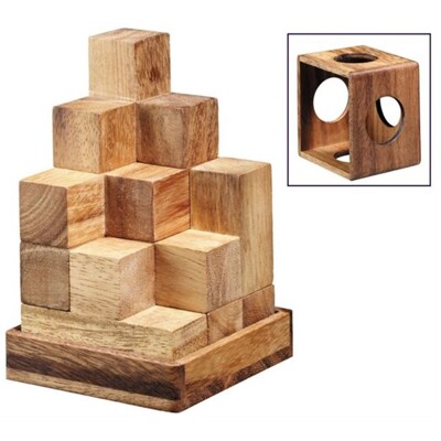 SOMA cube - teak