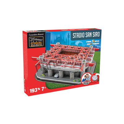 Nanostad: 3D puzzle fotbalový stadion ITALY - San Siro (Milan's packaging)