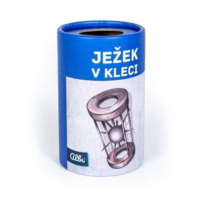 Ježek v kleci - kovový hlavolam