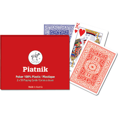 Kanasta, Bridž, Poker 100 % plastové karty Piatnik - sada