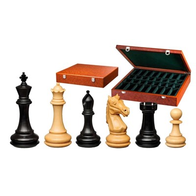 Šachové figury Amenophis IV v dřevěném boxu