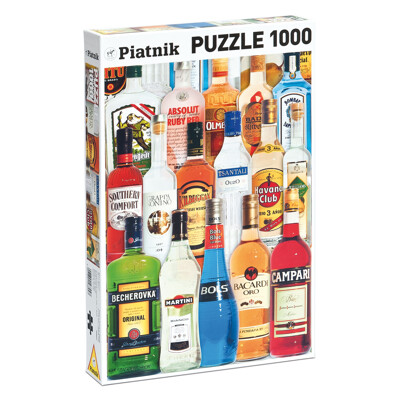 Puzzle - Alkoholické nápoje světa (1000 dílků)