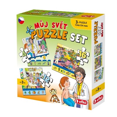 Soubor puzzle 3 v 1 - Můj svět