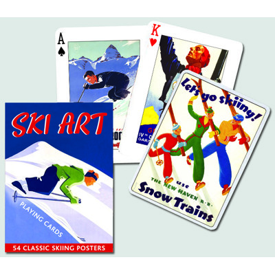 Poker karty Ski Art