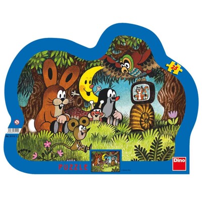 Puzzle - Večer u Krtečka (25 dílků)