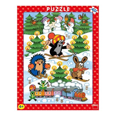 Puzzle - Krtek na sněhu (40 dílků)