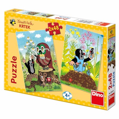 Puzzle - Krtek na mýtině (2 x 48 dílků)