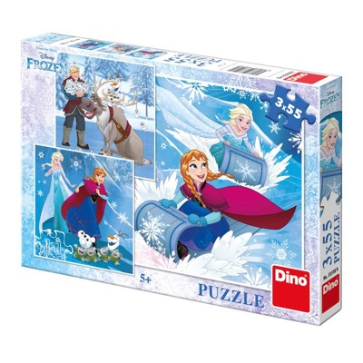 Puzzle - Frozen: Zimní radovánky (3 x 55 dílků)