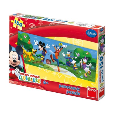 Puzzle Panoramic - Mickeyho klubík: Hurá (150 dílků)