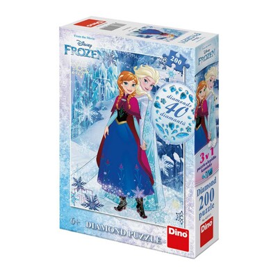 Puzzle Diamond - Frozen: Sesterská láska (200 dílků)