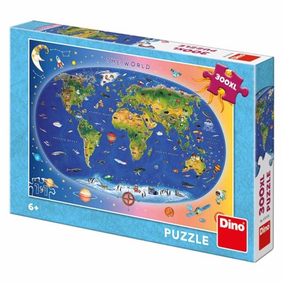 Puzzle XL - Dětská mapa (300 dílků)