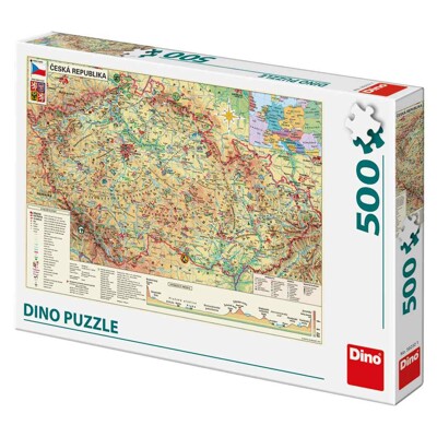 Puzzle - Mapa České republiky (500 dílků)