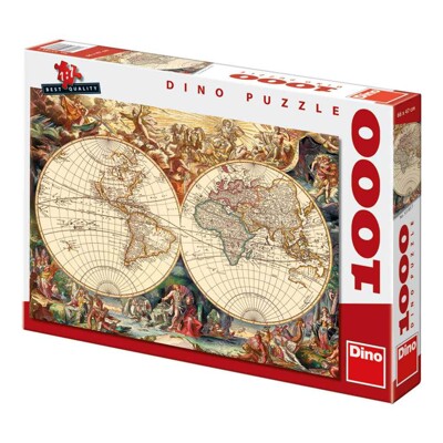 Puzzle - Historická mapa světa (1000 dílků)