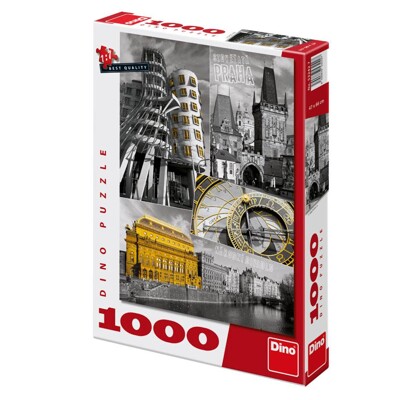 Puzzle - Praha koláž (1000 dílků)