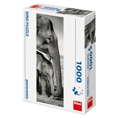 Puzzle Panoramic - Sloni (1000 dílků)