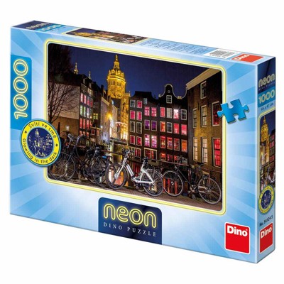 Puzzle Neon - Noční Amsterdam (1000 dílků)