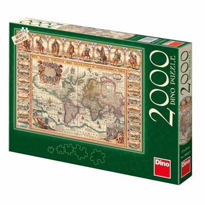 Puzzle - Historická mapa světa (2000 dílků)