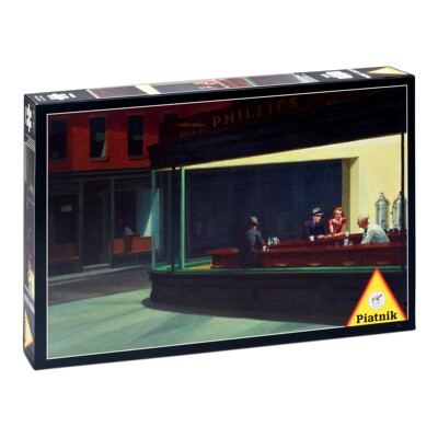 Puzzle - Hopper: Nighthawks (1000 dílků)