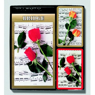 Bridž Hudba a růže - sada