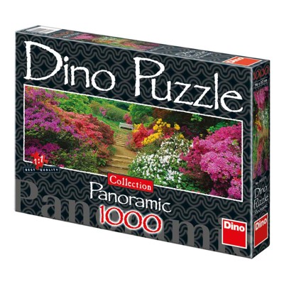 Puzzle Panoramic - Rozkvetlá zahrada (1000 dílků)