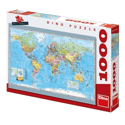 Puzzle - Politická mapa světa (1000 dílků)