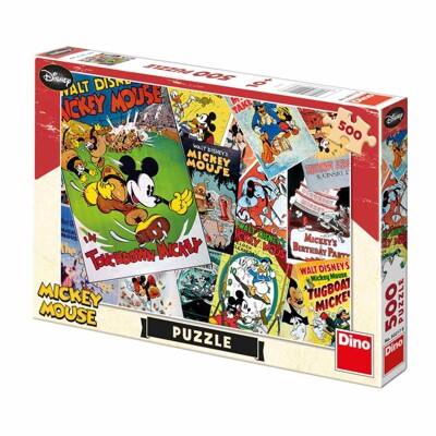 Puzzle - Mickey plakát (500 dílků)