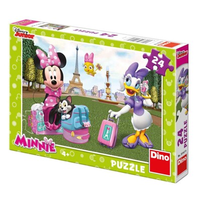 Puzzle - Minnie v Paříži (24 dílků)