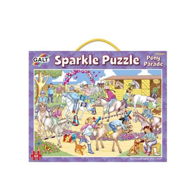 Třpytivé puzzle - Koně 2.