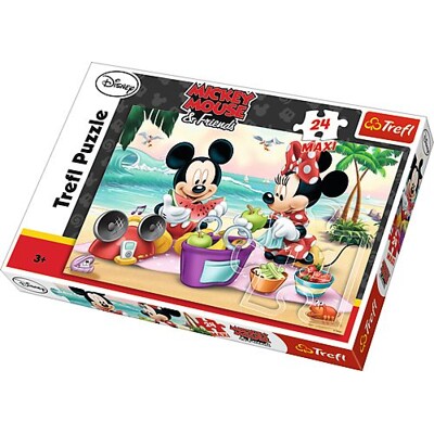 Puzzle maxi - Piknik / Disney (24 dílků)