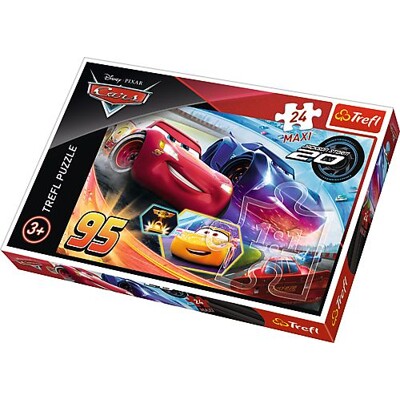 Puzzle maxi - Vítěz / Cars 3 (24 dílků)