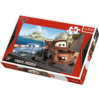 Puzzle - Burák a Finn / Auta 2 (160 dílků)