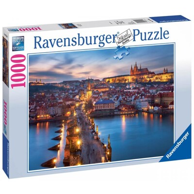 Puzzle -  Praha v noci (1000 dílků)