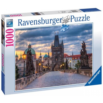 Puzzle - Prah - Procházka po Karlově mostě (1000 dílků)