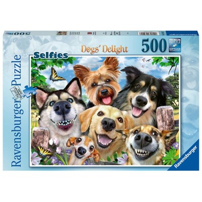 Puzzle - Psí selfie (500 dílků)