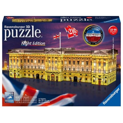 Puzzle 3D - Buckinghamský palác (Noční edice) (216 dílků)