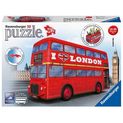 Puzzle 3D - Londýnský autobus (216 dílků)