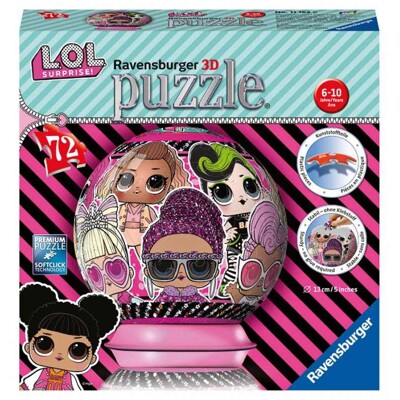 Puzzle 3D Puzzle-Ball - LOL (72 dílků)
